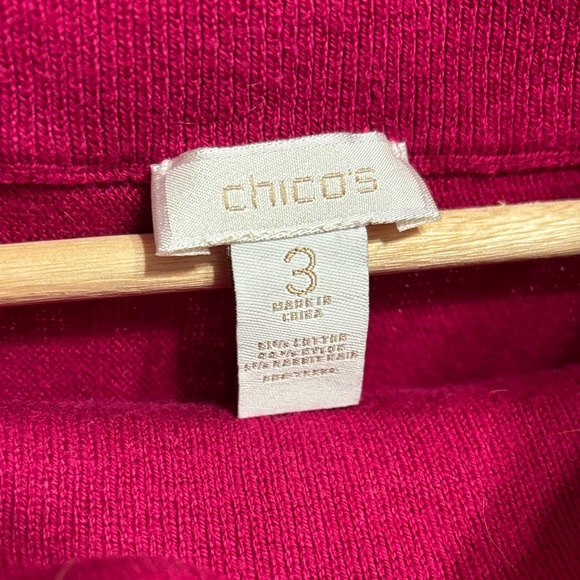 Chico's Cranberry Cowl Neck Sweater - Picture 3 of 4